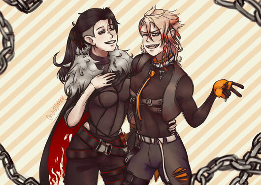 Fem!RPR and Fem!Axel.