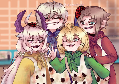 Nijisanji Overcooked Collab Illust.